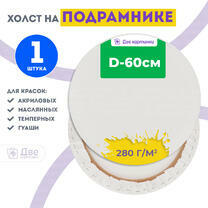 Без бренда «Холст Две картинки круглый 60 см на подрамнике» в Улан-Удэ в интернет-магазине  Без бренда «Холст Две картинки круглый 60 см на подрамнике» в Улан-Удэ