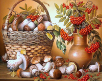 Без бренда «Коробка 20 шт: Корзина с грибами и рябиной» в Улан-Удэ