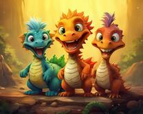 Без бренда «Милые и веселые дракончики» в Улан-Удэ в интернет-магазине  Без бренда «Милые и веселые дракончики» в Улан-Удэ