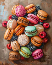 Яркие макаруны