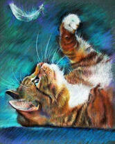 Без бренда «Котенок играет пером» в Улан-Удэ в интернет-магазине  Без бренда «Котенок играет пером» в Улан-Удэ