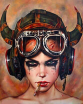 Без бренда «Девушка в шлеме с сигаретой» в Улан-Удэ