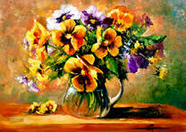 Букетик анютиных глазок