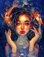 Без бренда «Девушка и карпы кои» в Улан-Удэ в интернет-магазине  Без бренда «Девушка и карпы кои» в Улан-Удэ