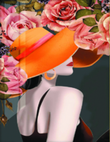 Без бренда «Дама в яркой шляпе и розы» в Улан-Удэ в интернет-магазине  Без бренда «Дама в яркой шляпе и розы» в Улан-Удэ