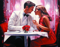 Без бренда «Пара на свидании в ресторане» в Улан-Удэ в интернет-магазине  Без бренда «Пара на свидании в ресторане» в Улан-Удэ