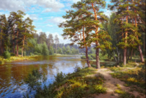 Без бренда «Хвойный лес и река» в Улан-Удэ в интернет-магазине  Без бренда «Хвойный лес и река» в Улан-Удэ