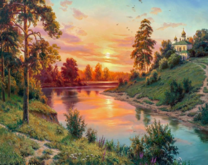 Без бренда «Вид на реку на закате» в Улан-Удэ