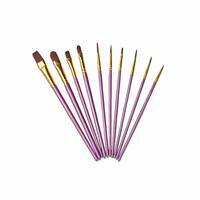 Без бренда «Кисти для рисования набор (10 шт) сиреневые» в Улан-Удэ