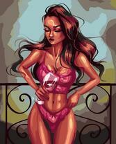 Без бренда «Девушка в нижнем белье с бокалом вина» в Улан-Удэ